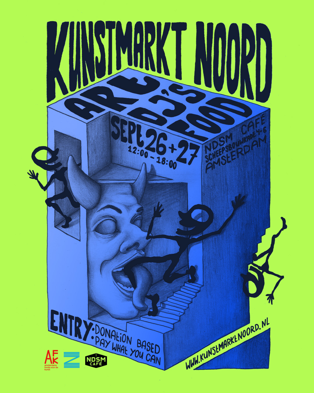 Kunstmarkt Noord #15 in NDSM Loods, Amsterdam
